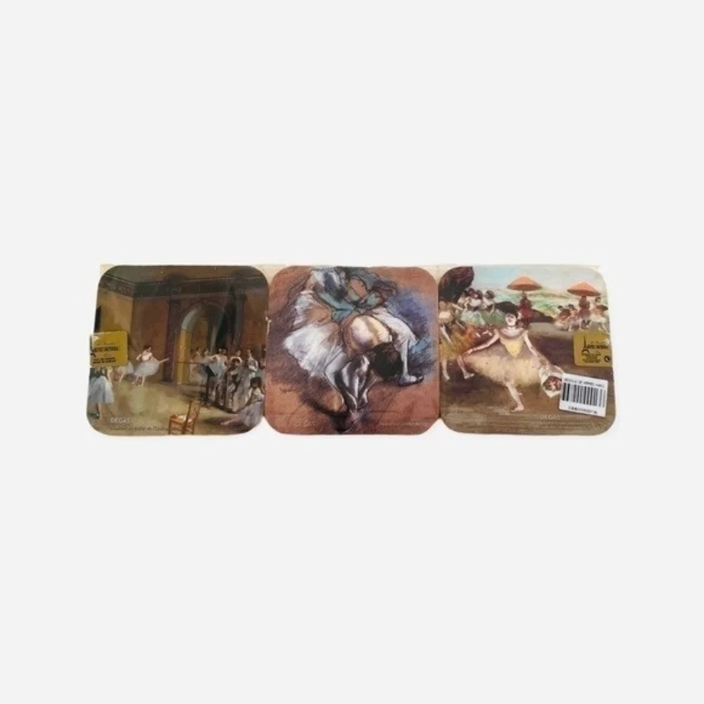 Dessous De Verres Paris Degas Ballerinas Glass Coaster Set 4